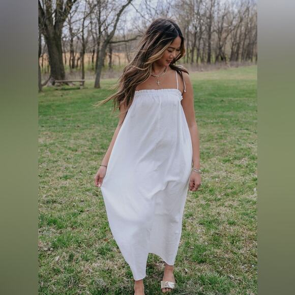 Show Me Your Mumu Angel Maxi Dress Womens Size White Dress beach Bridal XL - Picture 7 of 16
